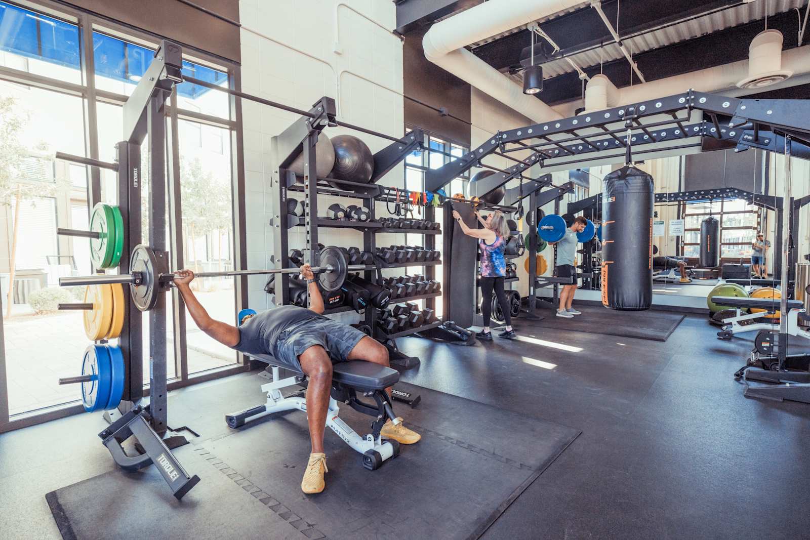 Free weights and training space