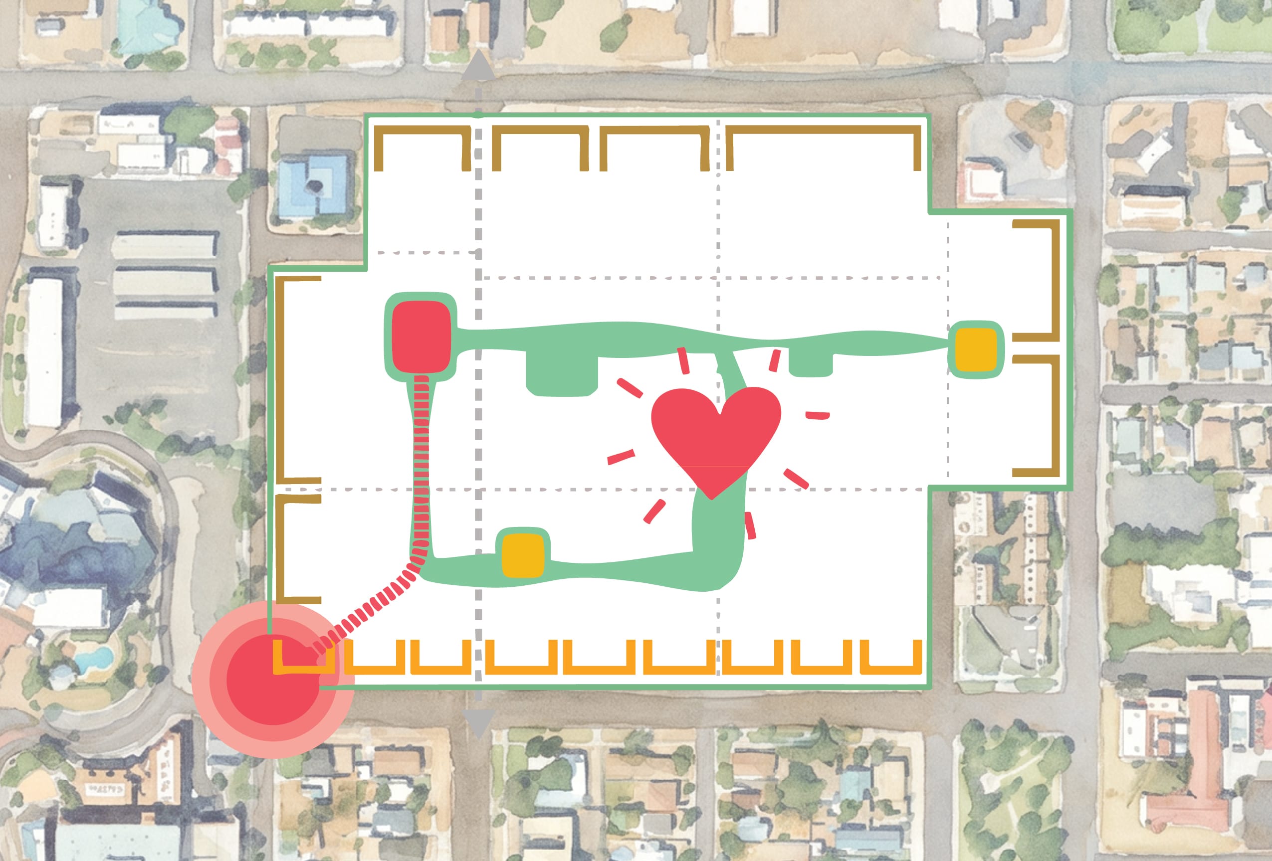 Culdesac Mesa Circulation Plan