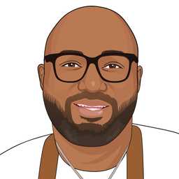 Illustrated portrait of Phil Johnson